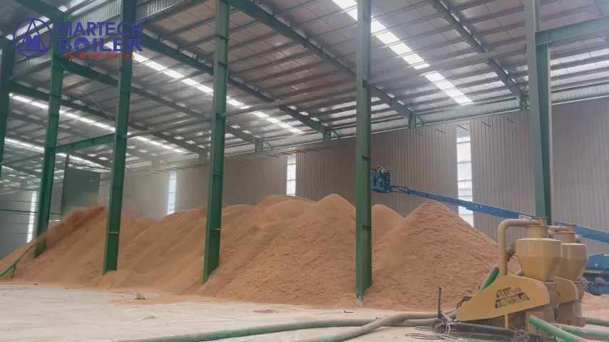 Nhiên liệu trấu xay sử dụng tại dự án Gạo Hạnh Phúc