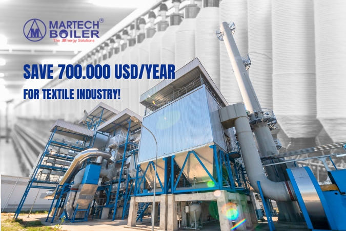 $700K SAVED ANNUALLY ON TEXTILE INDUSTRY BOILERS! 